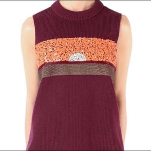 Tory Burch | Sleeveless Callie Embelished Sweater